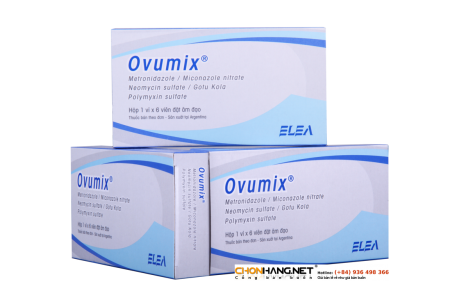 Ovumix: Viên đạn đặt âm đạo Ovumix